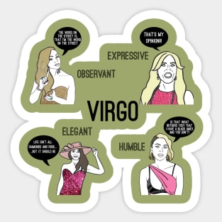 Virgo- Bravostrology series Sticker